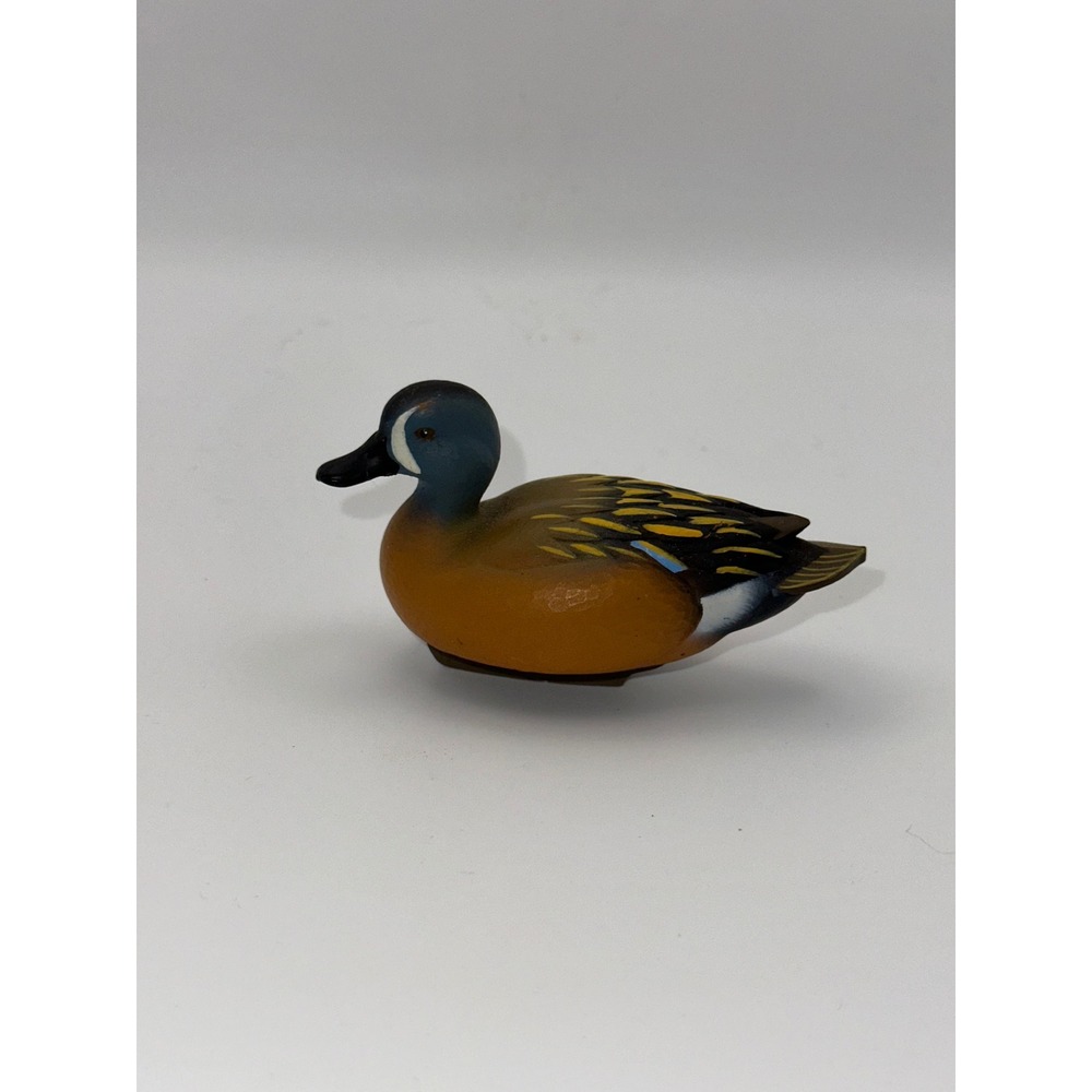 Ducks Unlimited 2007 Jett Brunet Blue-Winged Teal Miniature Duck Decoy Figurine